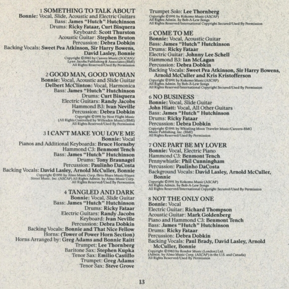 2 Bonnie Raitt CDs The Bonnie Raitt Collection 1990 & Luck of the Draw 1991 - Picture 11 of 13